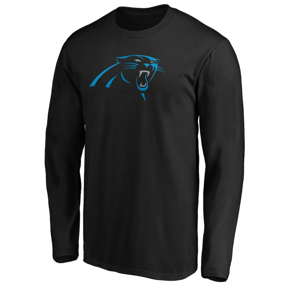 Carolina Panthers Primary Logo Long Sleeve T-Shirt - Black outlet