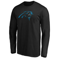 Carolina Panthers Primary Logo Long Sleeve T-Shirt - Black outlet