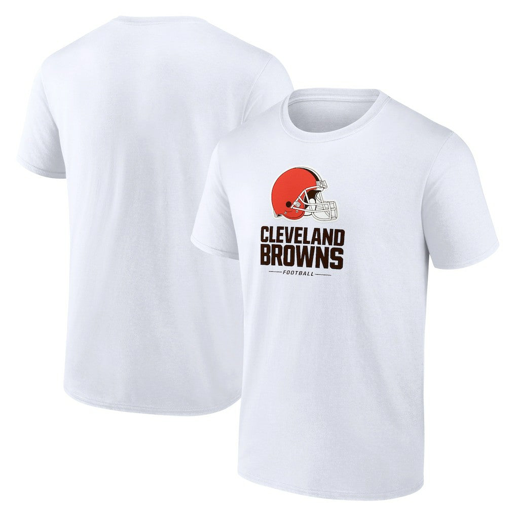 Cleveland Browns Team Lockup T-Shirt - White sale
