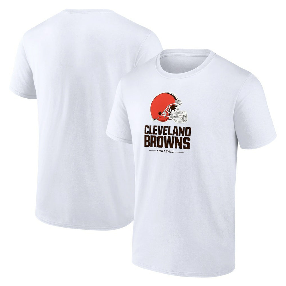 Cleveland Browns Team Lockup T-Shirt - White sale