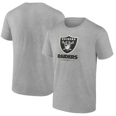 Las Vegas Raiders Team Lockup T-Shirt - Heather Gray outlet