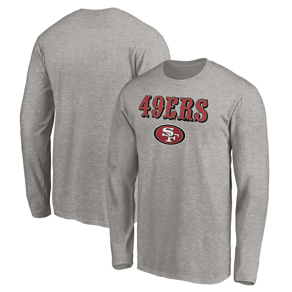 San Francisco 49ers Team Lockup Long Sleeve T-Shirt - Gray cheap