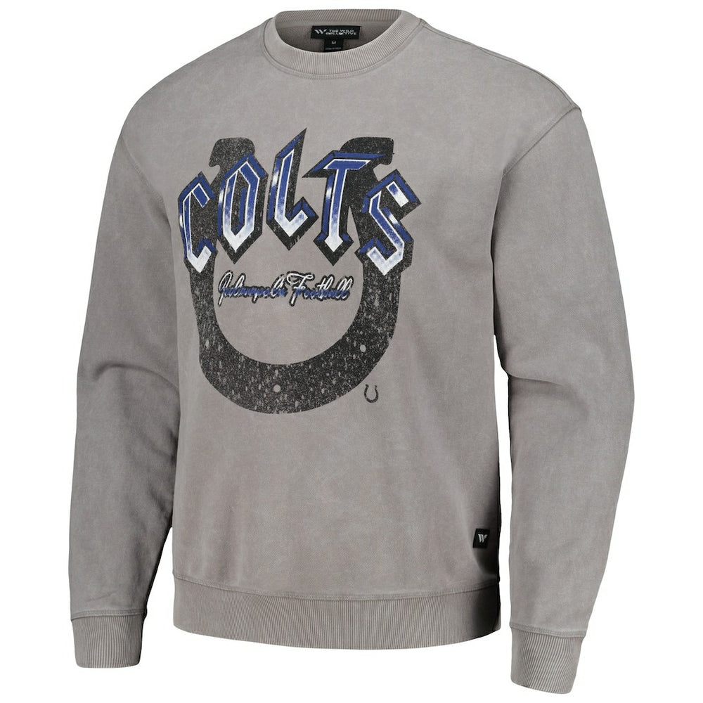 Indianapolis Colts The Wild Collective Unisex Distressed Pullover Sweatshirt - Gray sale