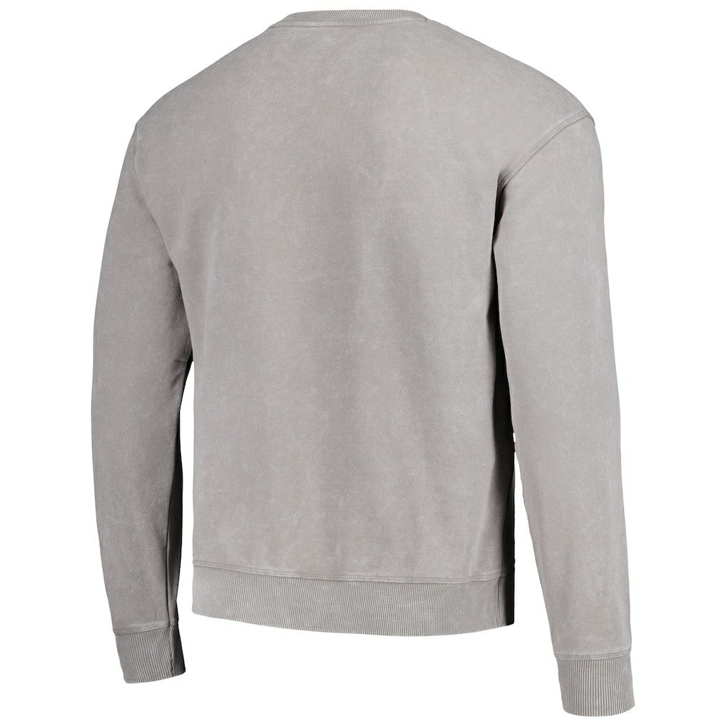 Carolina Panthers The Wild Collective Unisex Distressed Pullover Sweatshirt - Gray discount