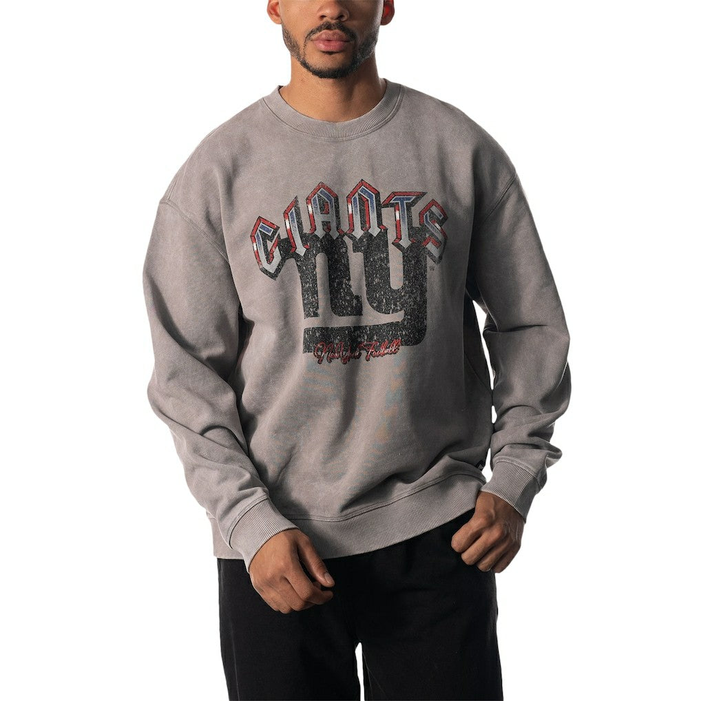 New York Giants The Wild Collective Unisex Distressed Pullover Sweatshirt - Gray discount