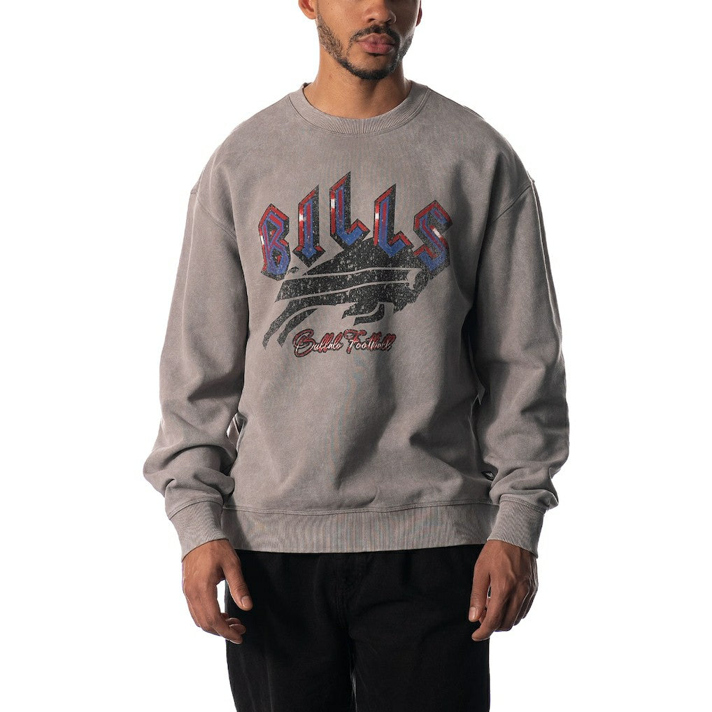 Buffalo Bills The Wild Collective Unisex Distressed Pullover Sweatshirt - Gray discount