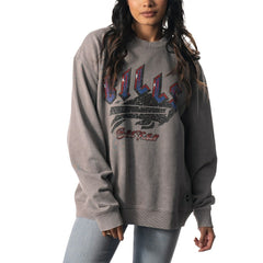Buffalo Bills The Wild Collective Unisex Distressed Pullover Sweatshirt - Gray discount