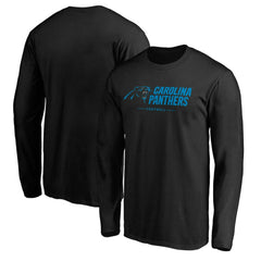 Carolina Panthers Team Lockup Long Sleeve T-Shirt - Black for sale