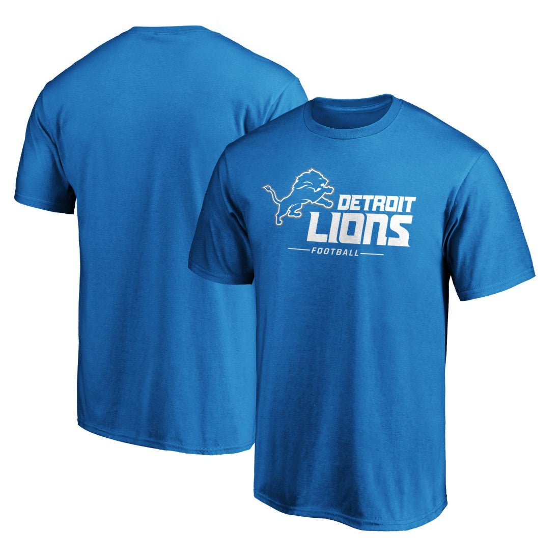 Detroit Lions Team Lockup T-Shirt - Blue for sale
