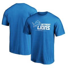 Detroit Lions Team Lockup T-Shirt - Blue for sale