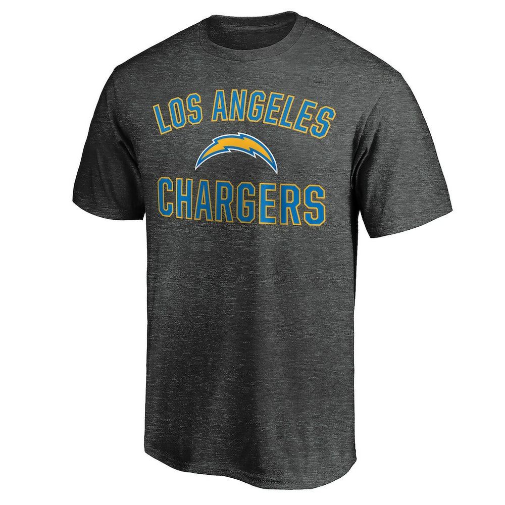 Los Angeles Chargers Victory Arch T-Shirt - Heather Charcoal on sale