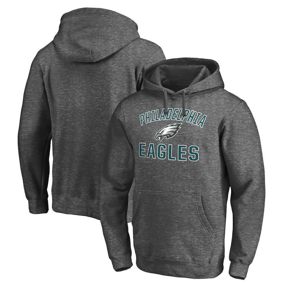 Philadelphia Eagles Victory Arch Pullover Hoodie - Charcoal sale