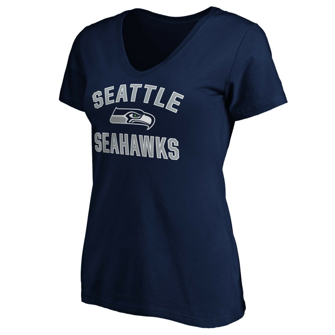Seattle Seahawks Women's Victory Arch V-Neck T-Shirt - College Navy outlet