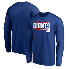 New York Giants On Side Stripe Long Sleeve T-Shirt - Royal discount