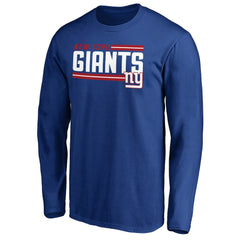 New York Giants On Side Stripe Long Sleeve T-Shirt - Royal discount