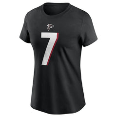 Bijan Robinson Atlanta Falcons Women's Player Name & Number T-Shirt - Black | Nike online
