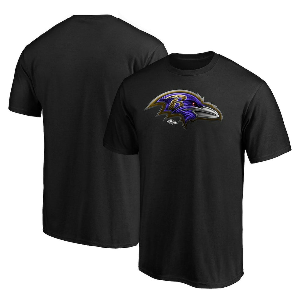 Baltimore Ravens Midnight Mascot Team Logo T-Shirt - Black for sale