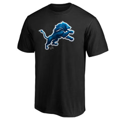 Detroit Lions Midnight Mascot Team Logo T-Shirt - Black cheap