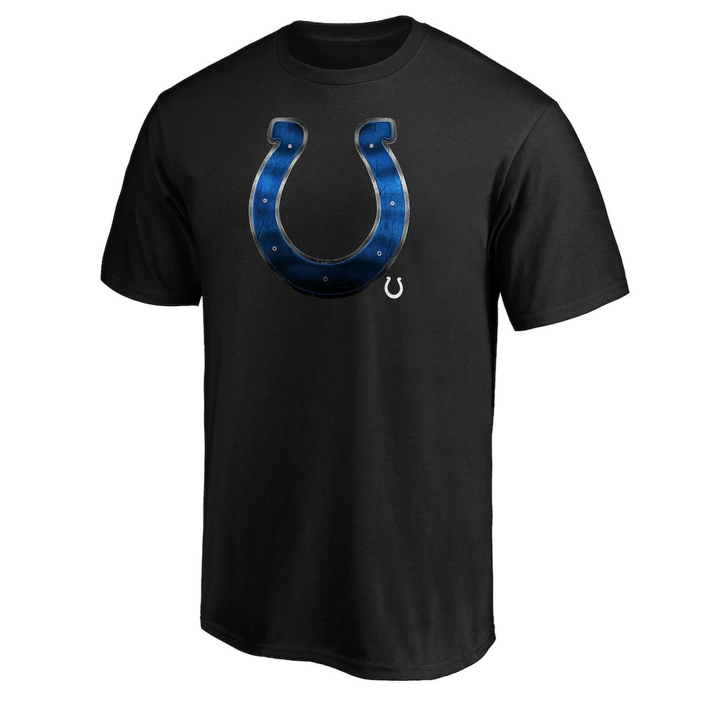 Indianapolis Colts Midnight Mascot Team Logo T-Shirt - Black for sale