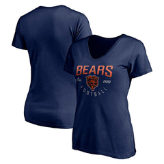 Chicago Bears Women's Live For It V-Neck T-Shirt - Navy online