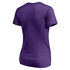 Minnesota Vikings Women's Live For It V-Neck T-Shirt - Purple on sale