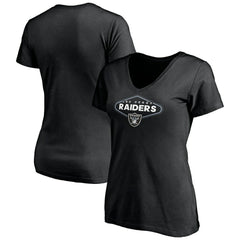 Las Vegas Raiders Women's Hometown Collection 1st Down V-Neck T-Shirt - Black cheap