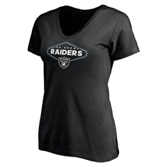 Las Vegas Raiders Women's Hometown Collection 1st Down V-Neck T-Shirt - Black cheap