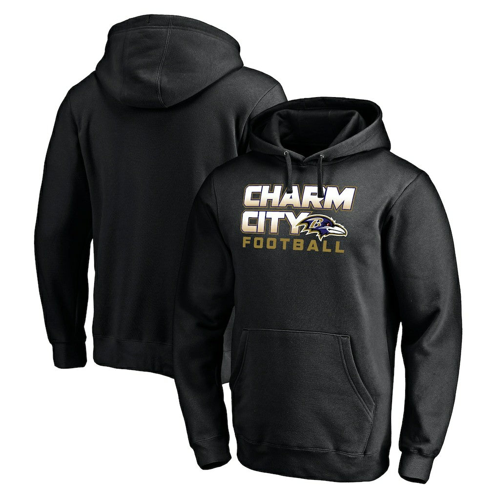 Baltimore Ravens Hometown Collection Sweep Pullover Hoodie - Black outlet