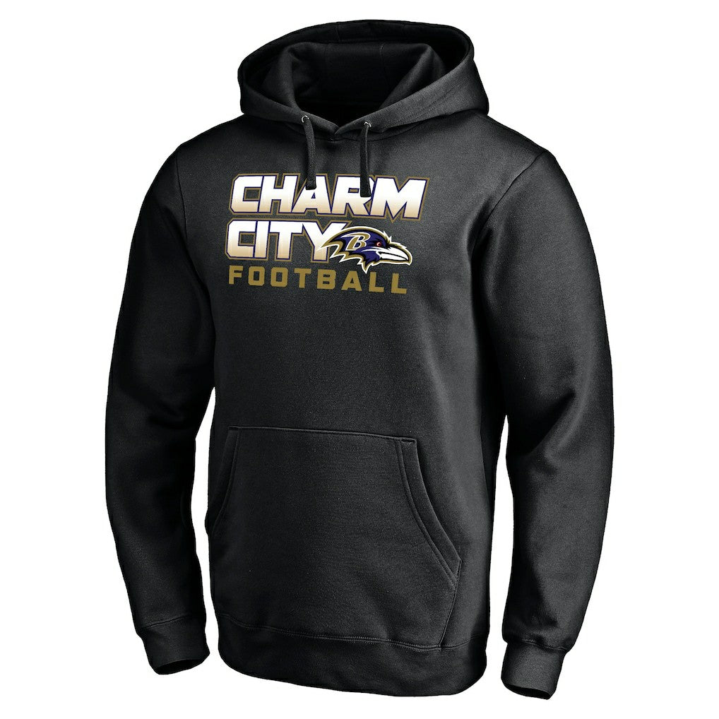 Baltimore Ravens Hometown Collection Sweep Pullover Hoodie - Black outlet