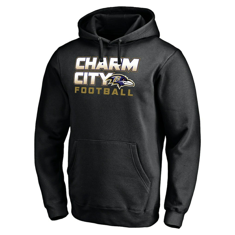 Baltimore Ravens Hometown Collection Sweep Pullover Hoodie - Black outlet