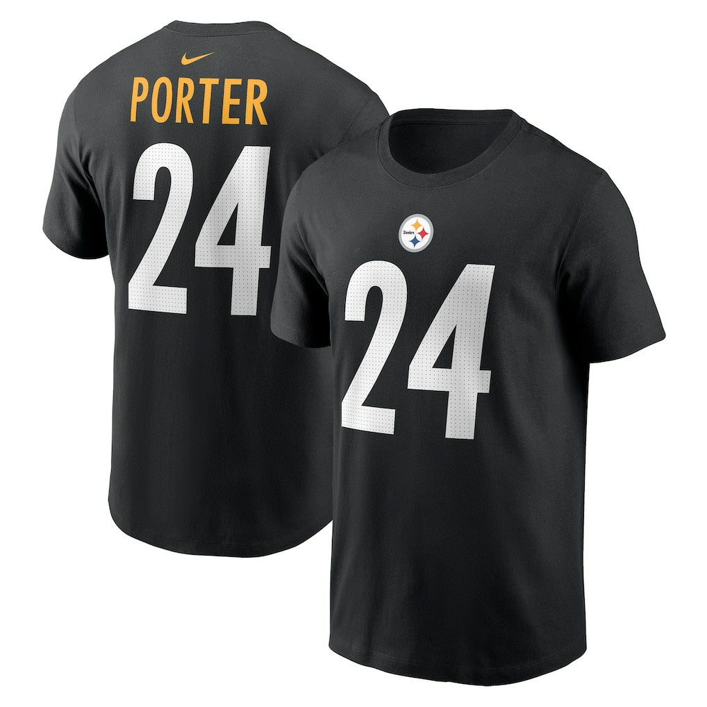 Joey Porter Jr. Pittsburgh Steelers Player Name & Number T-Shirt - Black | Nike online