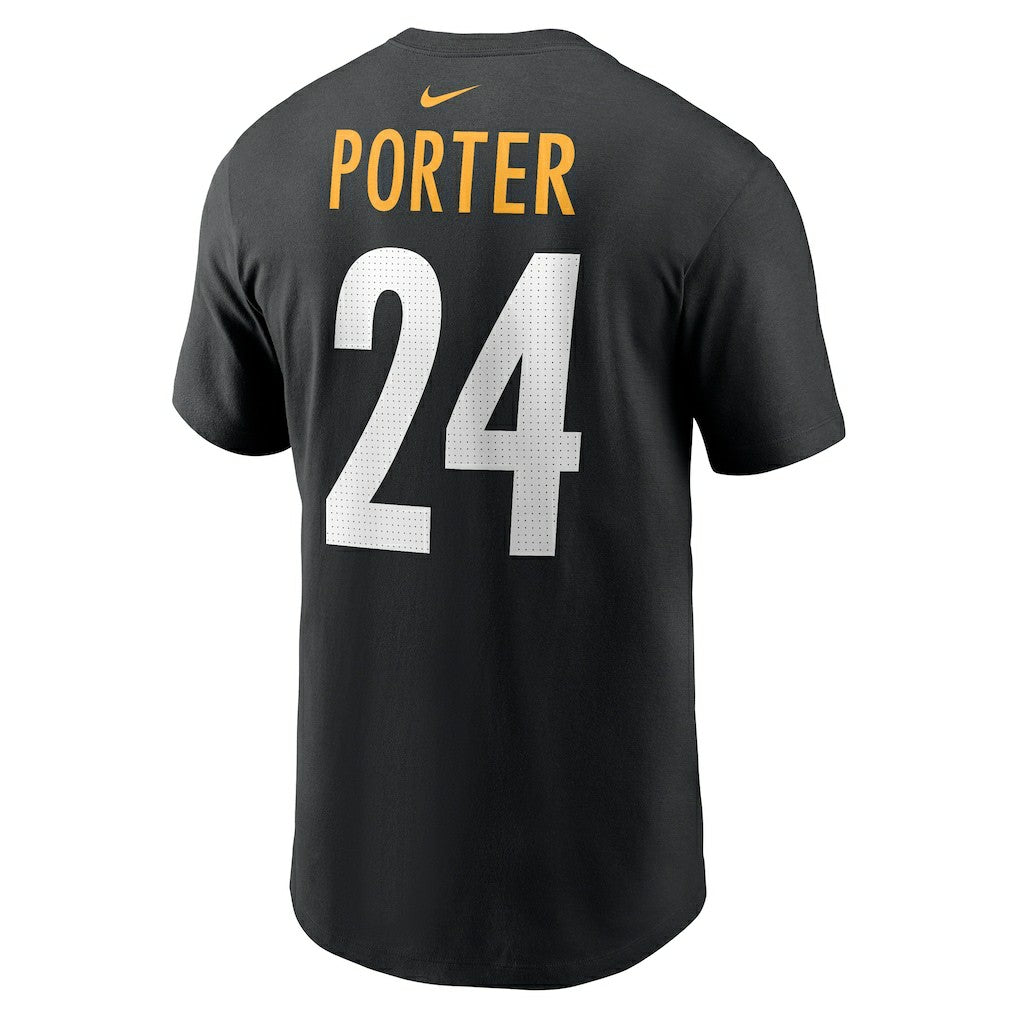 Joey Porter Jr. Pittsburgh Steelers Player Name & Number T-Shirt - Black | Nike online