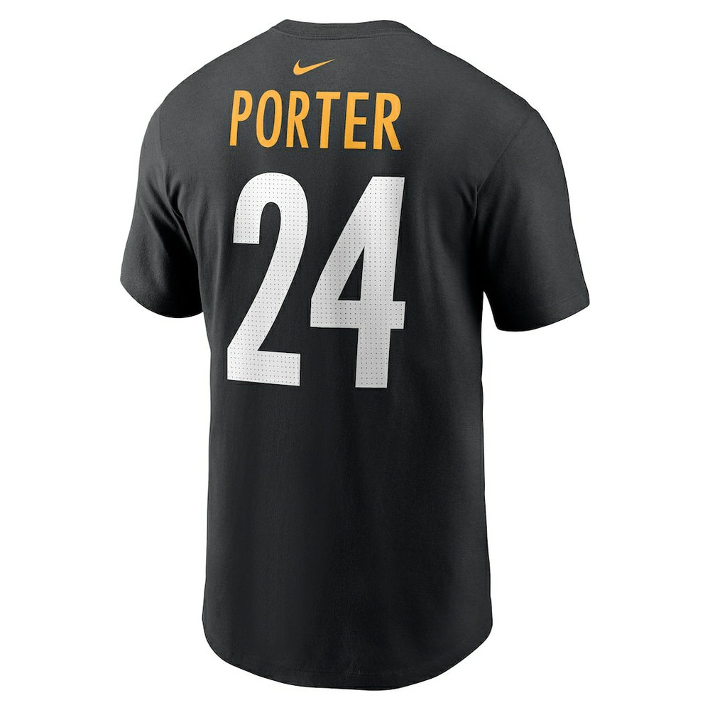 Joey Porter Jr. Pittsburgh Steelers Player Name & Number T-Shirt - Black | Nike online