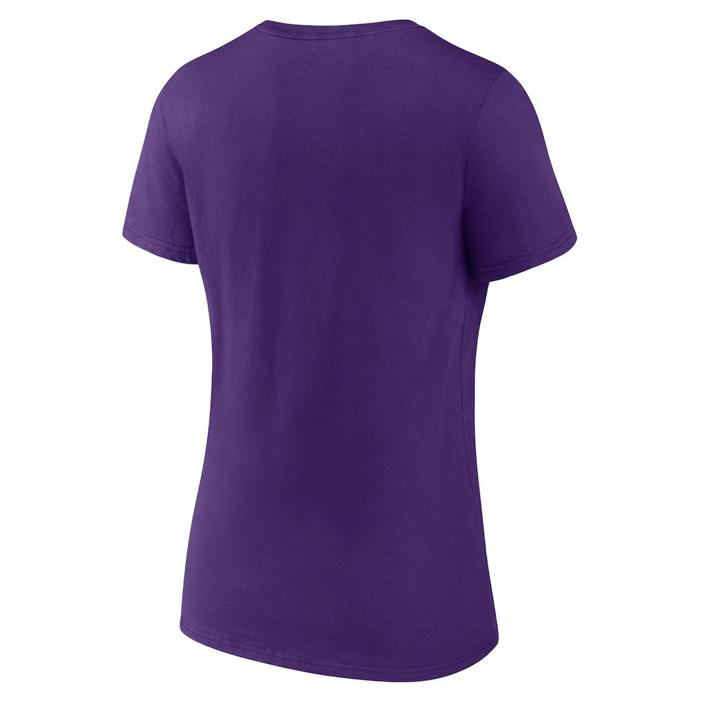 Minnesota Vikings Women's Hometown Collection Defend The North V-Neck T-Shirt - Purple discount