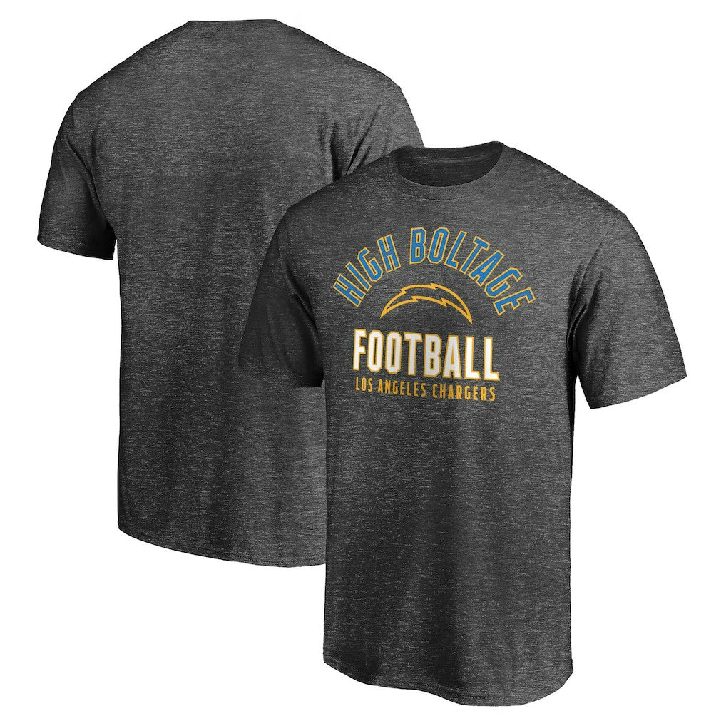Los Angeles Chargers Nickname Arc T-Shirt - Charcoal for sale