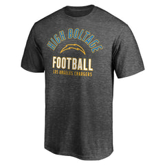 Los Angeles Chargers Nickname Arc T-Shirt - Charcoal for sale