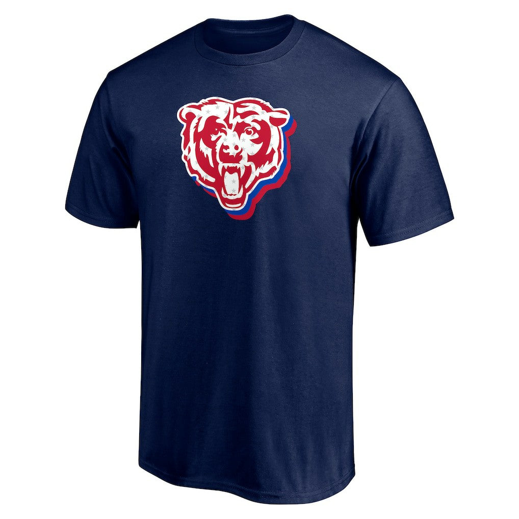 Chicago Bears Red White and Team T-Shirt - Navy online
