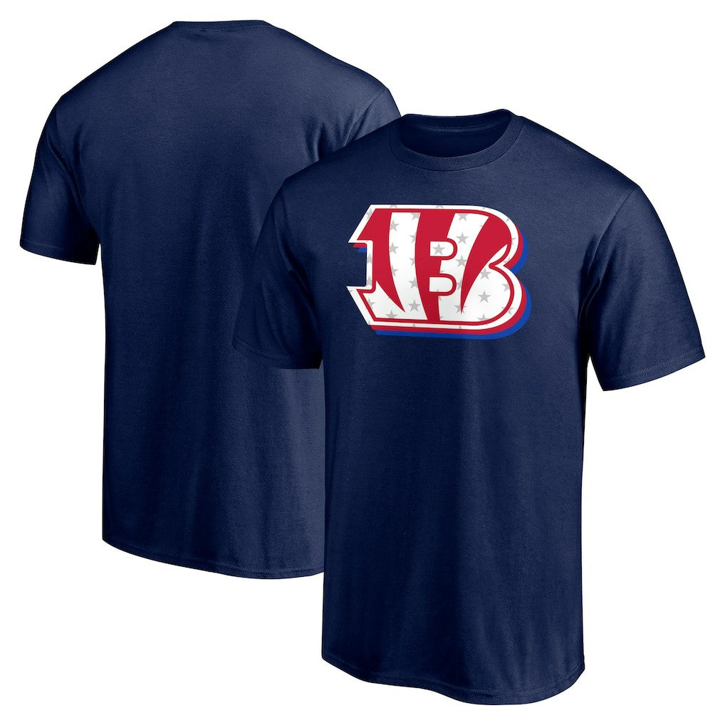 Cincinnati Bengals Red White and Team T-Shirt - Navy for sale