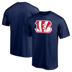 Cincinnati Bengals Red White and Team T-Shirt - Navy for sale