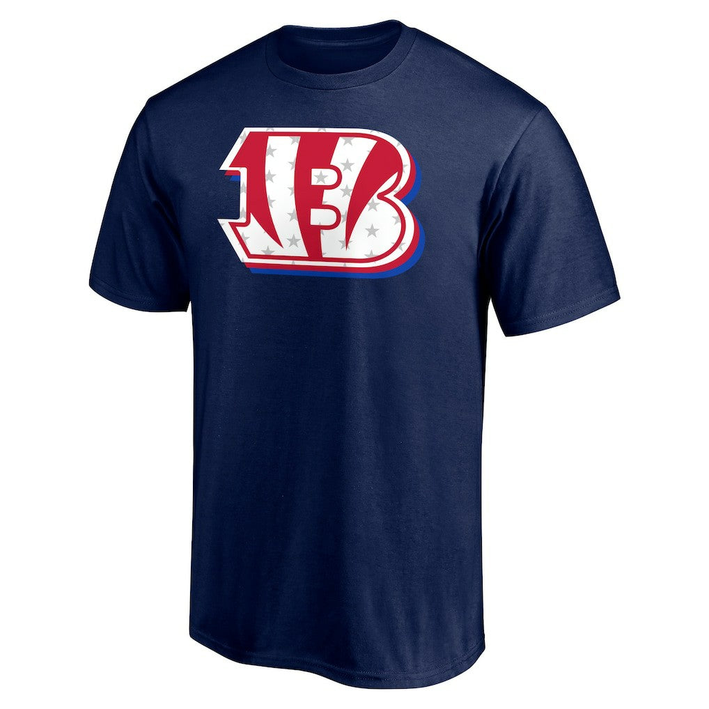 Cincinnati Bengals Red White and Team T-Shirt - Navy for sale