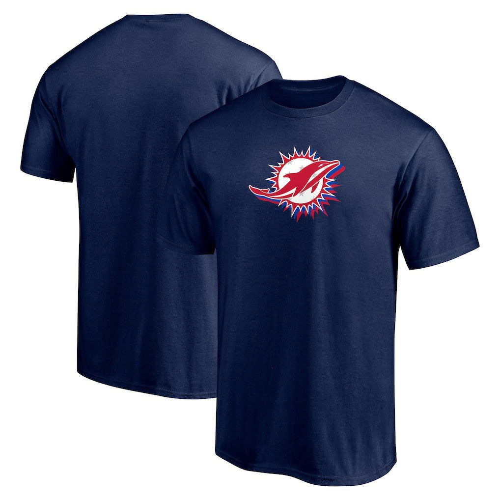 Miami Dolphins Red White and Team T-Shirt - Navy discount