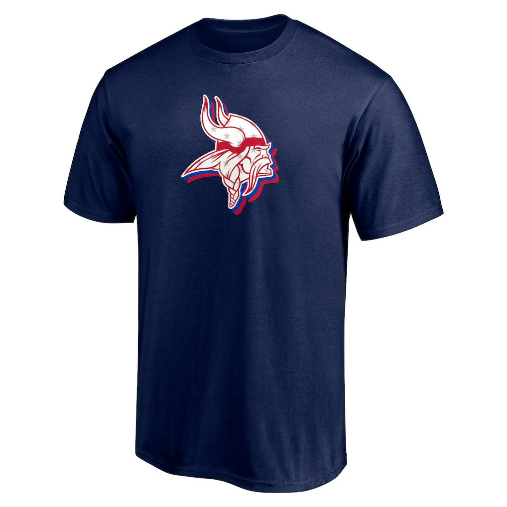 Minnesota Vikings Red White and Team T-Shirt - Navy sale