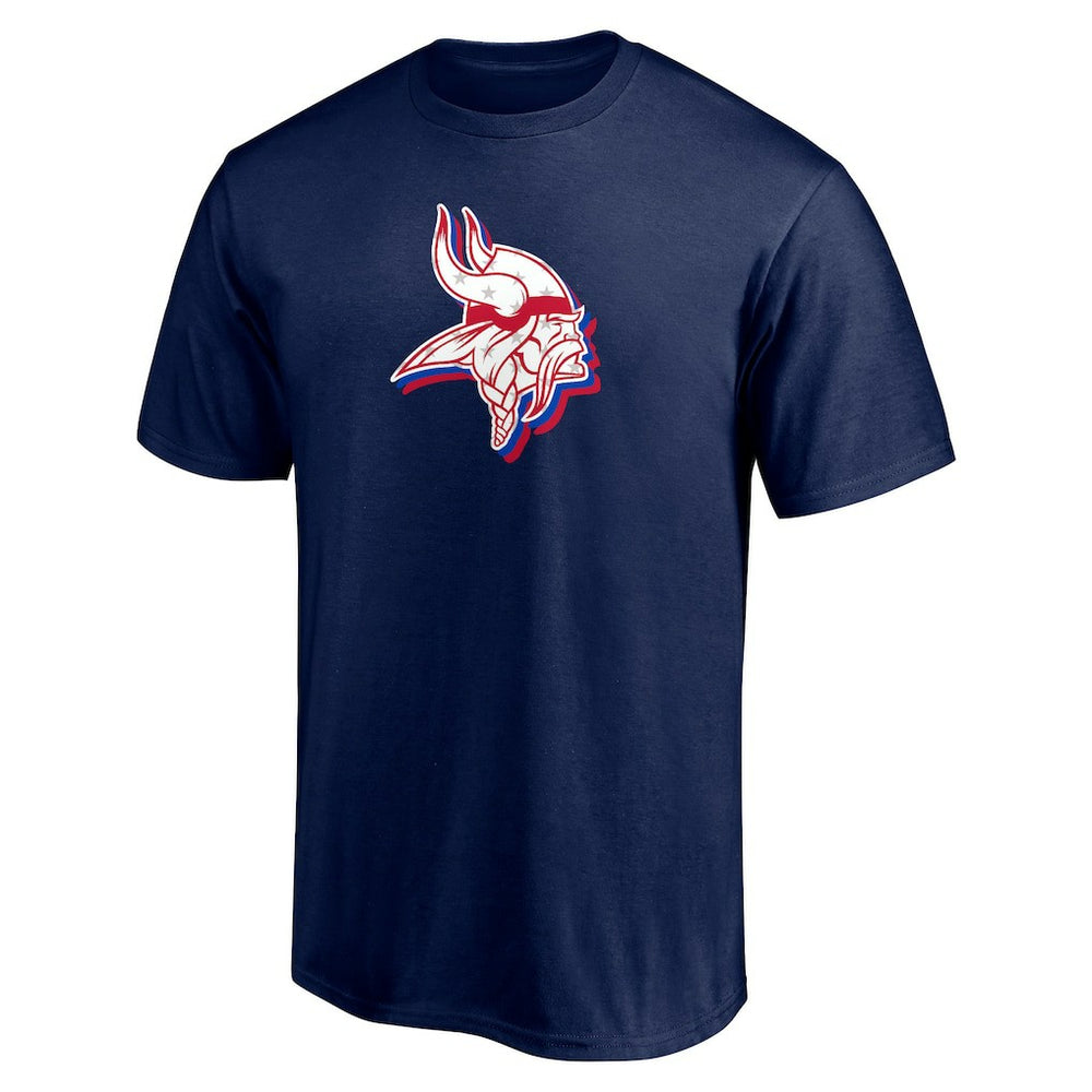 Minnesota Vikings Red White and Team T-Shirt - Navy sale