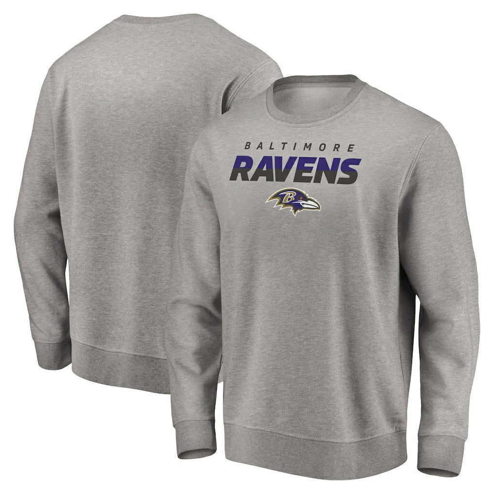 Baltimore Ravens Elevate Play Pullover Sweatshirt - Gray cheap