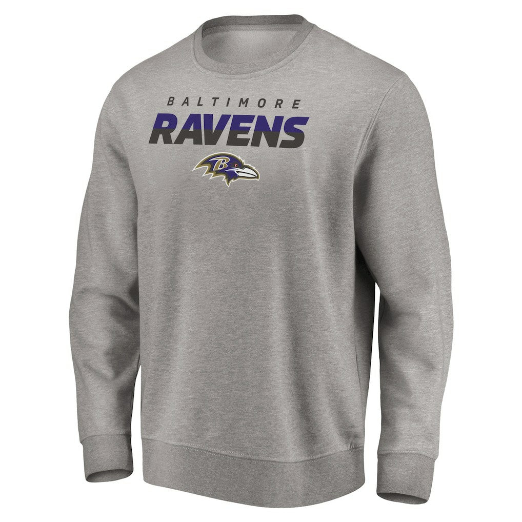 Baltimore Ravens Elevate Play Pullover Sweatshirt - Gray cheap
