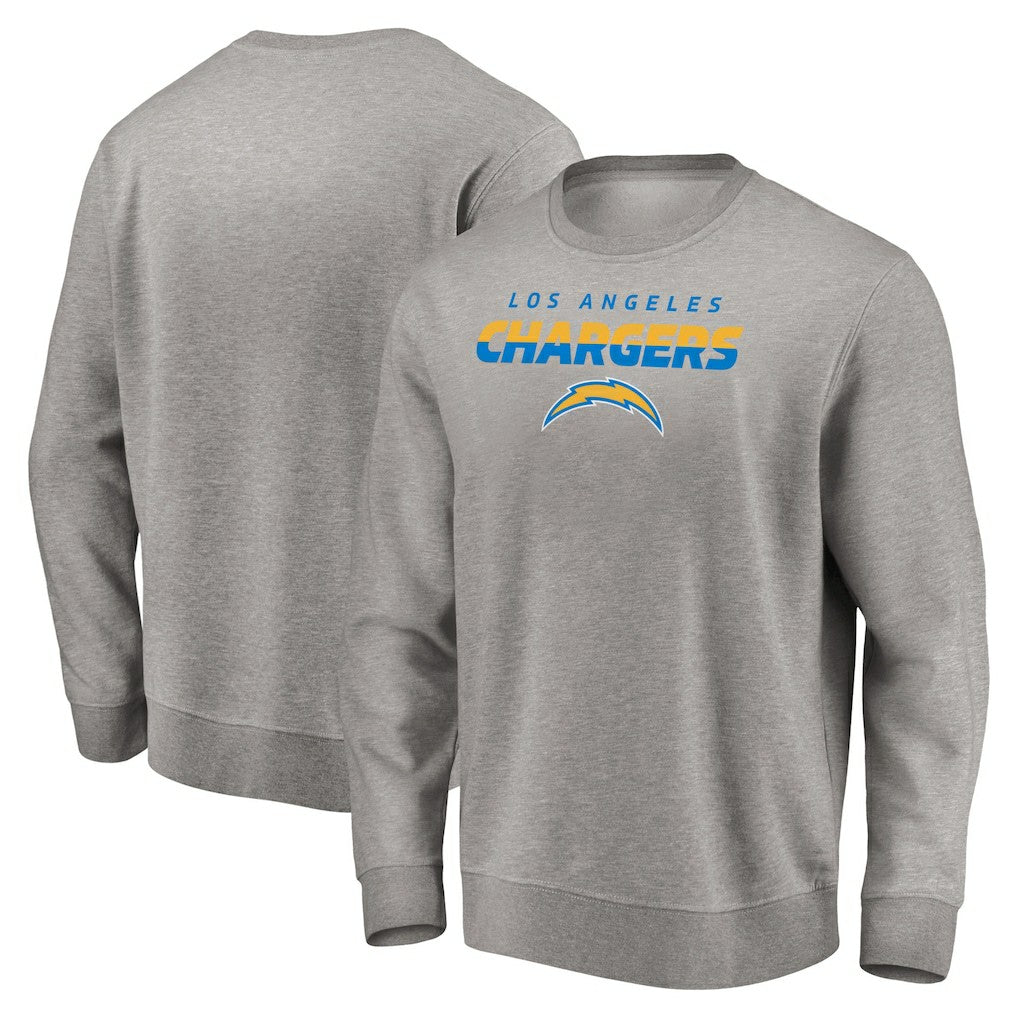Los Angeles Chargers Elevate Play Pullover Sweatshirt - Gray on sale