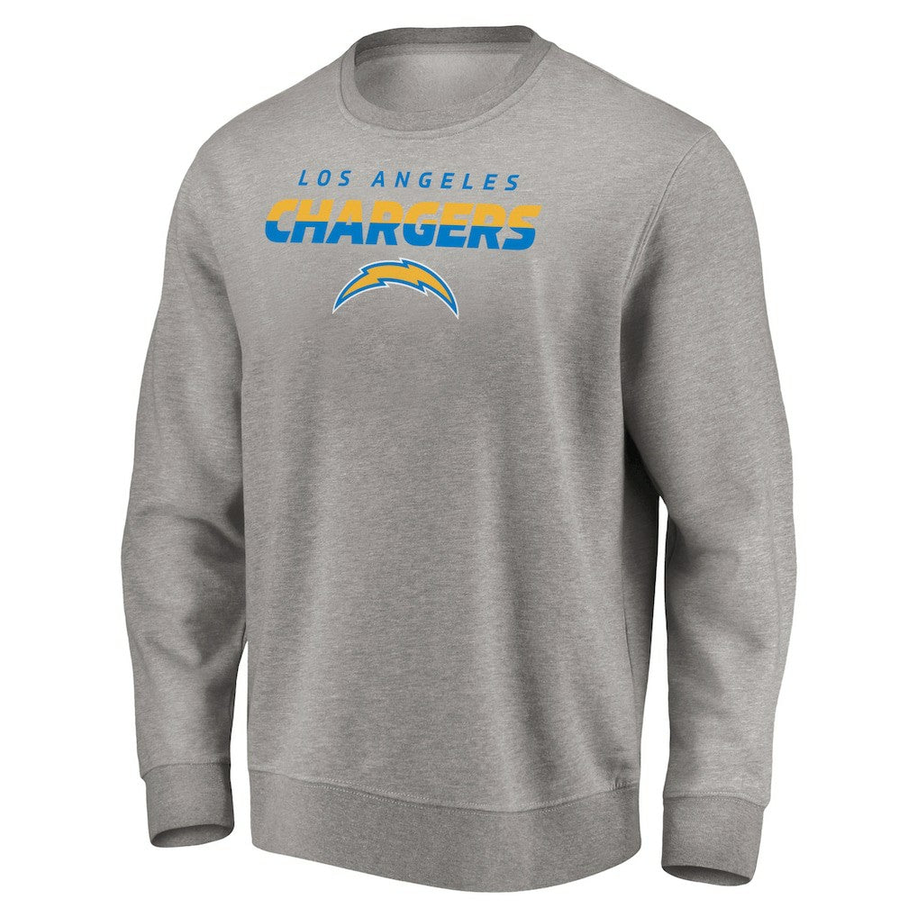 Los Angeles Chargers Elevate Play Pullover Sweatshirt - Gray on sale