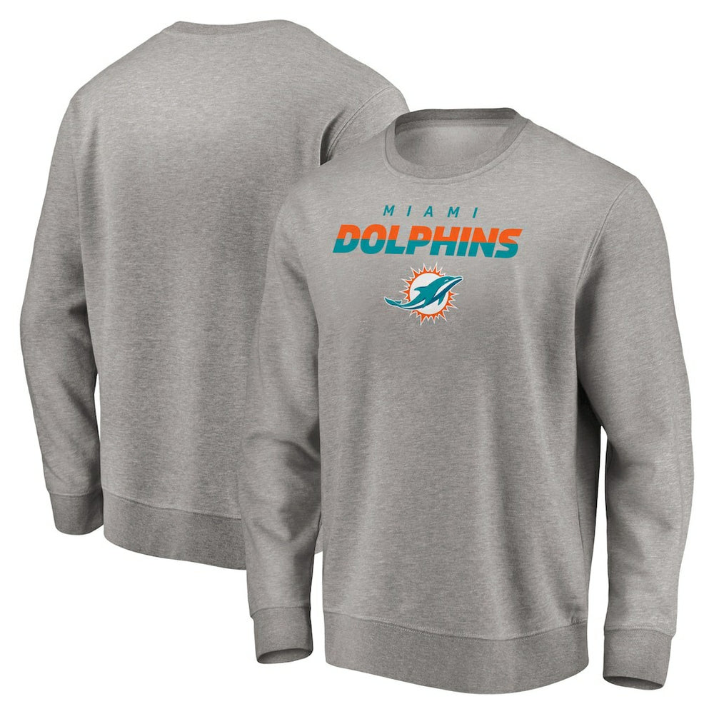 Miami Dolphins Elevate Play Pullover Sweatshirt - Gray cheap