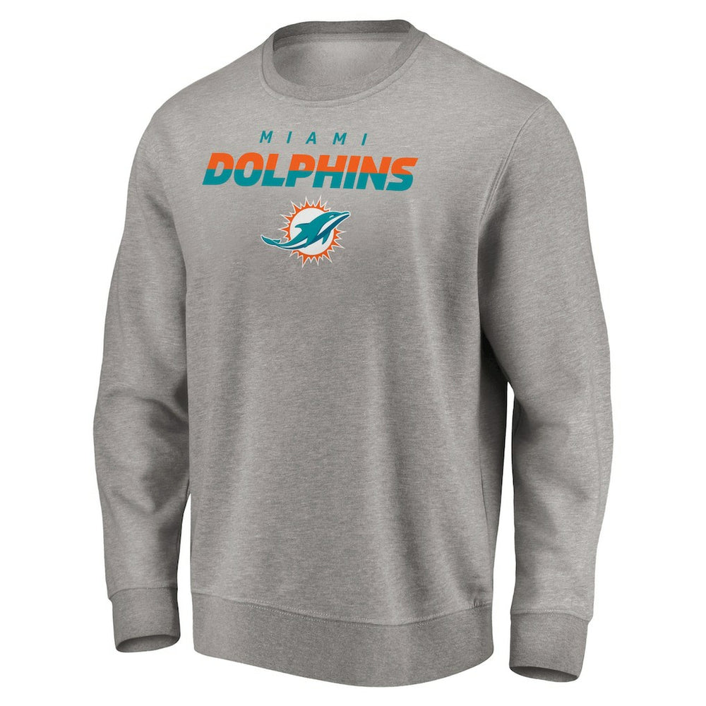 Miami Dolphins Elevate Play Pullover Sweatshirt - Gray cheap