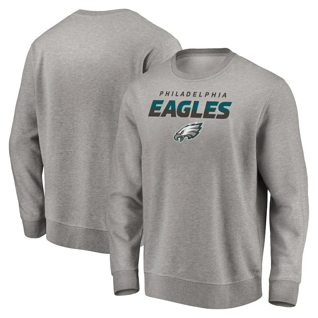Philadelphia Eagles Elevate Play Pullover Sweatshirt - Gray for sale